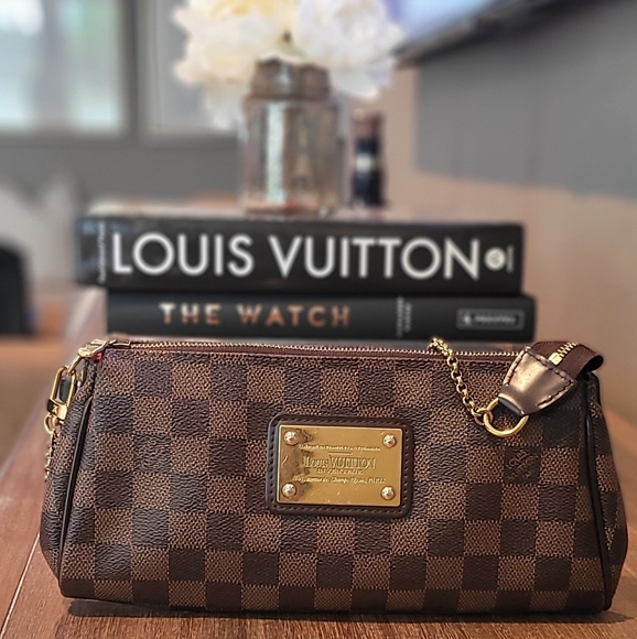 100% Authentic 2015 LV Eva Pochette Damier Ebene Canvas - Picture 2 of 16